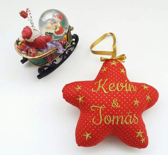 Estrela de Natal Grande – 2 Nomes